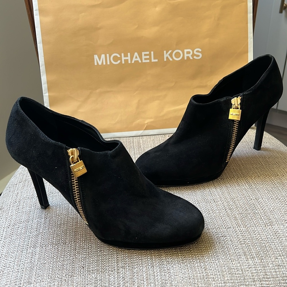 Michael Kors Ankle Boots heel Black 10
